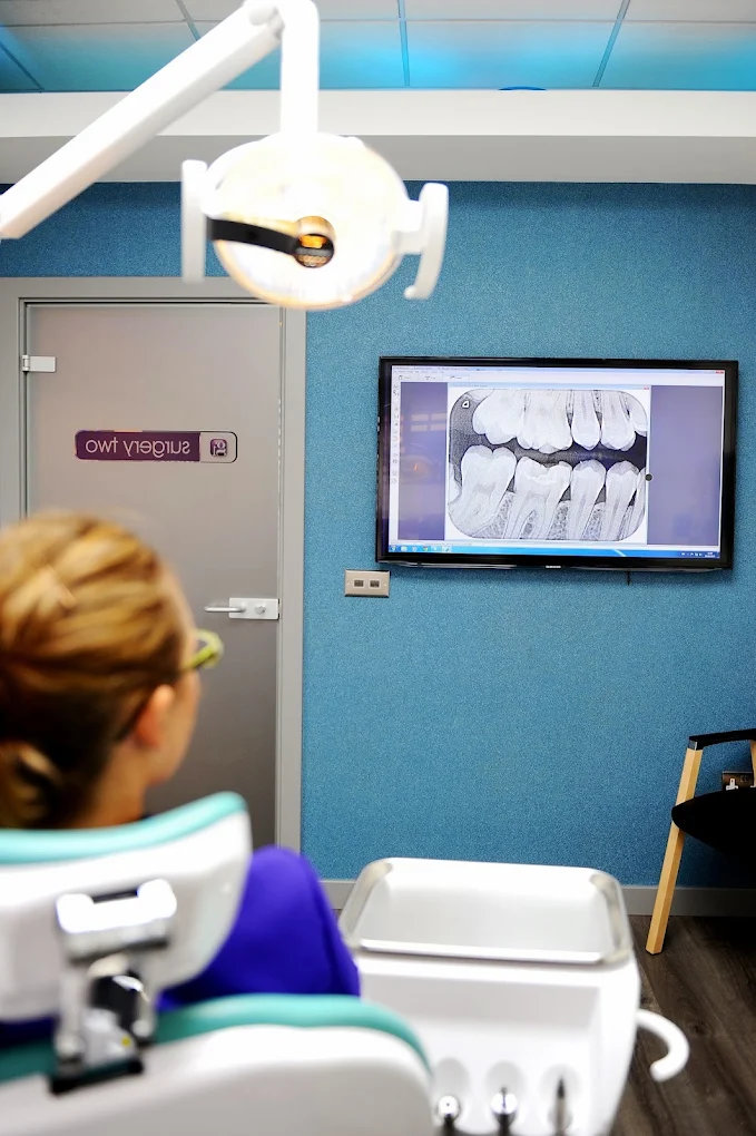 Patient view of a G1 treatment room